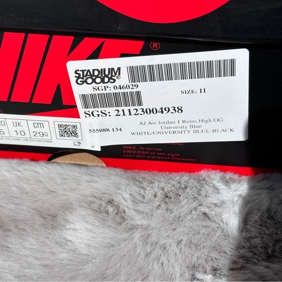 AIR JORDAN 1 HIGH OG University blue - Picture 9 of 13